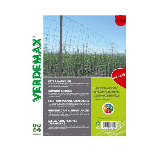 Rete per Rampicanti 2 x 10 m - EUROGARDEN