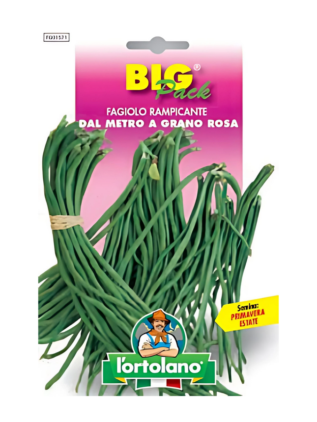 Climbing Bean Meter Pink Grain