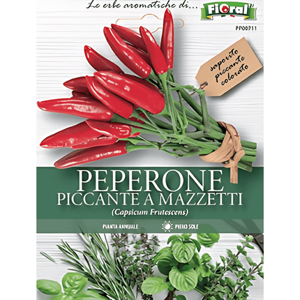 Semi di Peperoncino Piccante a Mazzetti - EUROGARDEN