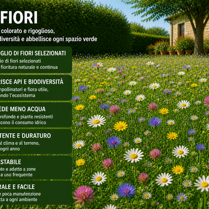 Semi Prato Re di Fiori 1 kg – Miscuglio per Prato Fiorito
