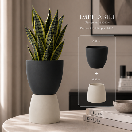 Conca Pure – Coprivaso Moderno in Plastica