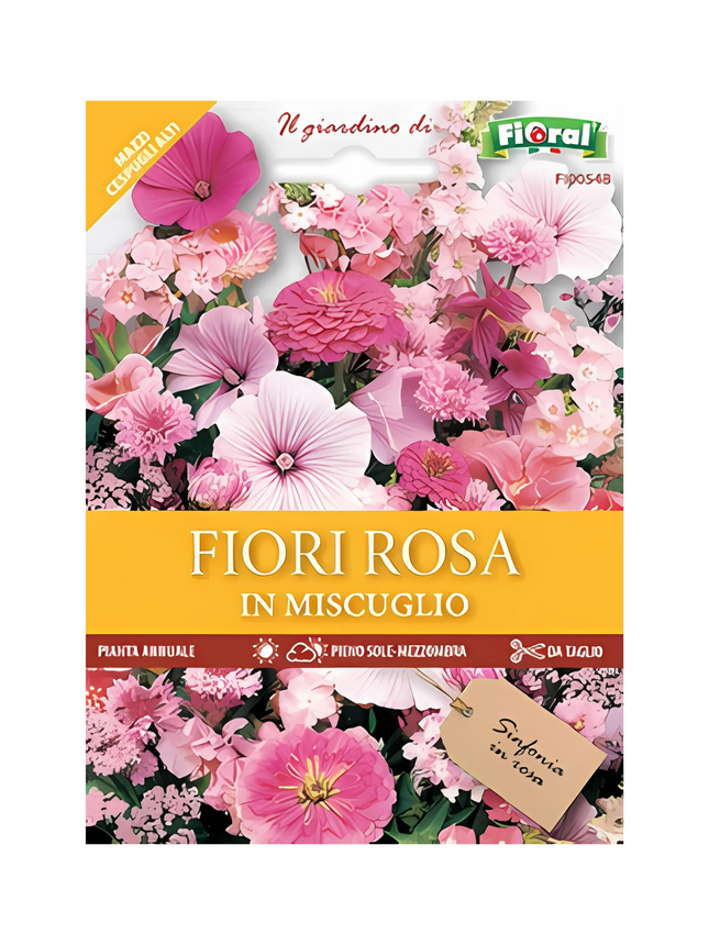 Semi di Fiori Rosa in Miscuglio